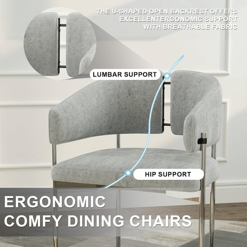 Classic and Luxurious Barrel Dining Chairs with Arms