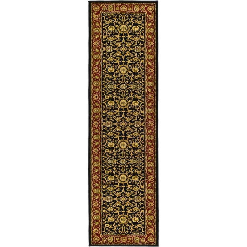 SAFAVIEH, Lyndhurst Marsha Traditional Area Rug - 2'3" x 6' Runner - Black/Red