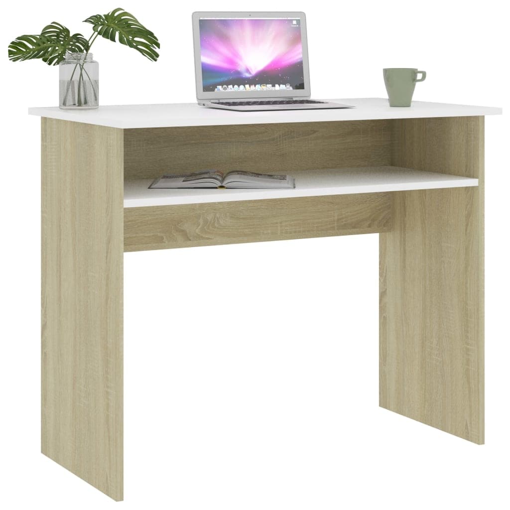 Devon Desk - Sonoma Oak/White