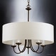 preview thumbnail 3 of 5, Luxury Transitional Chandelier, 21.125"H x 21.625"W, with Provincial Style, Olde Bronze Finish by Urban Ambiance