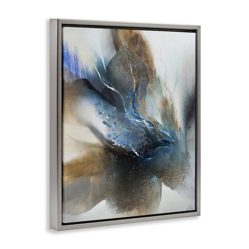 Stupell Solemn Neutral Atmosphere Framed Floater Canvas Wall Art Design By K. Nari