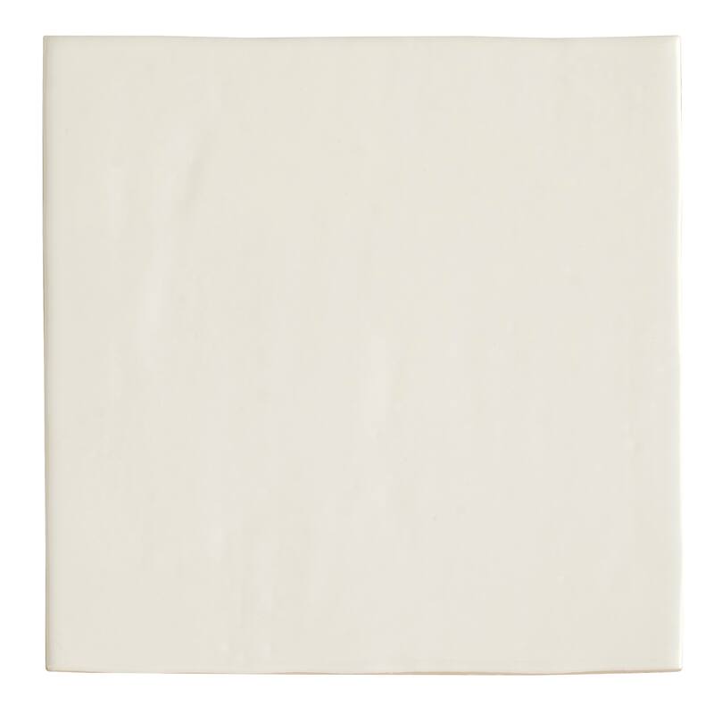 Apollo tile 6" x 6" Terralis Glossy Pearl White Porcelain Tile (4.65 sq ft/case) - 19 Pack