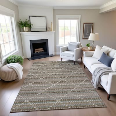 Premium Washable Super Soft Trellis Ombre Mayfield Rug