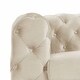 preview thumbnail 24 of 32, Morden Fort Modern Contemporary Love Seat with Deep Button Tufting Dutch Velvet, Solid Wood Frame and Iron Legs