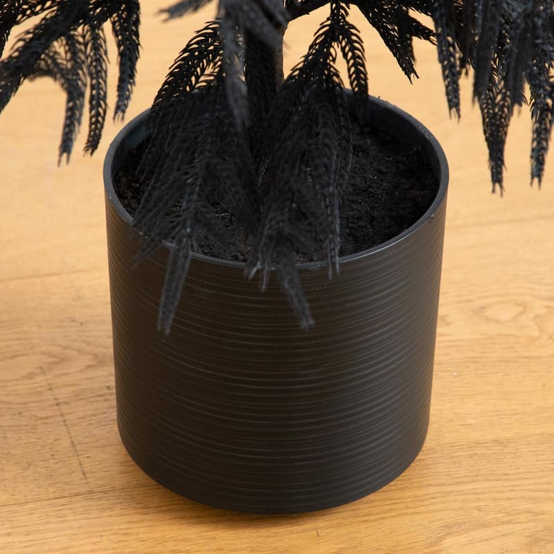 Halloween Norfolk Pine Artificial Potted Tree - 4' - Unlit