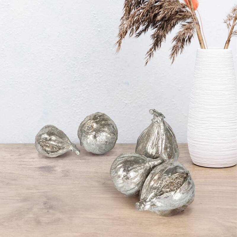 Decorative Resin Figs Set of 5 - 2.0"L x 2.0"W x 3.0"H
