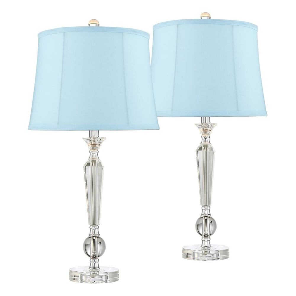 Blue crystal outlet table lamps