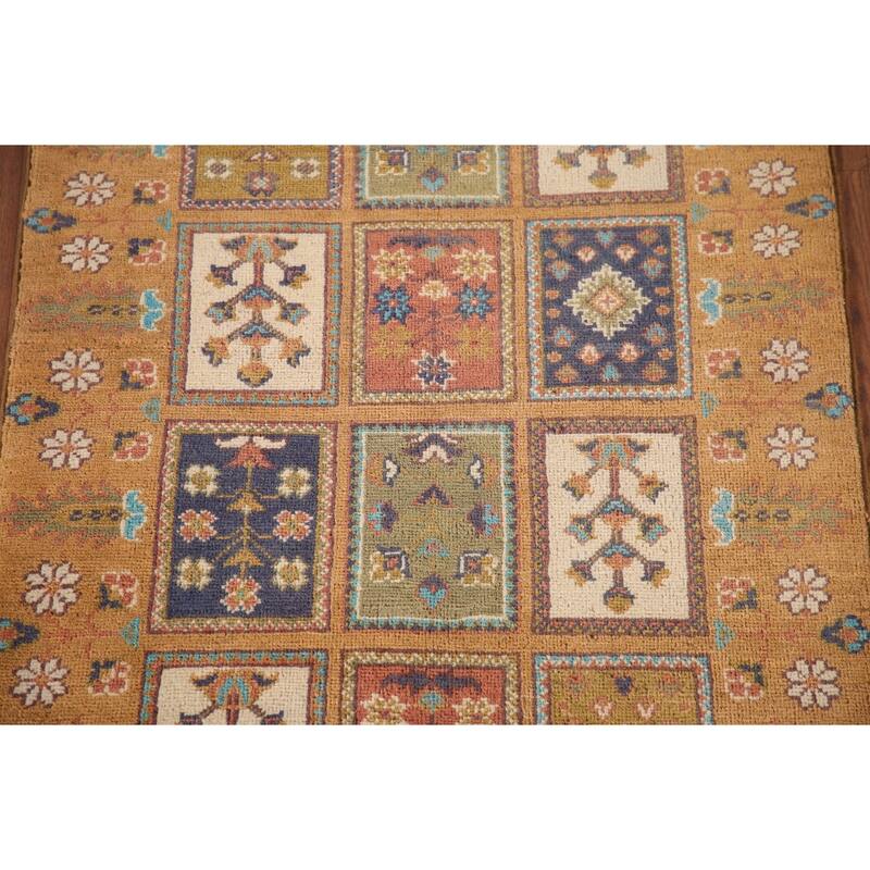 Garden Design Kazak Oriental Accent Rug Handmade Wool Carpet - 2'8"x 4'3"