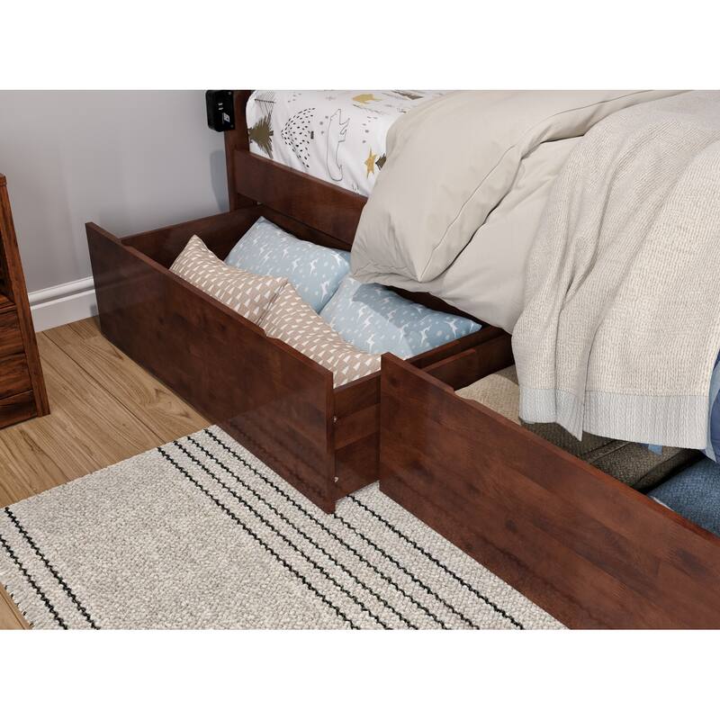 Canyon Platform Bed with Matching Footboard & Storage Drawers
