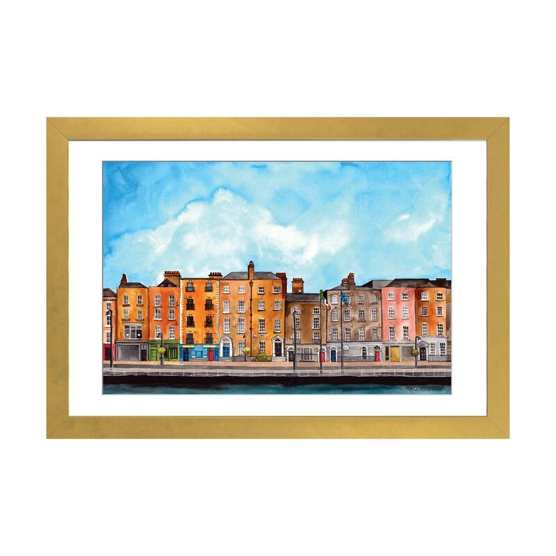 iCanvas "Dublin" by Terri Kelleher - Gold - 24x32x1