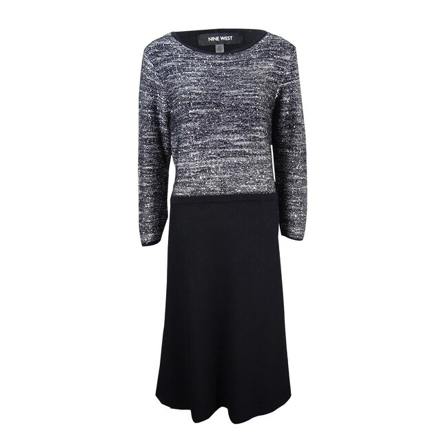 sequin sweater dress