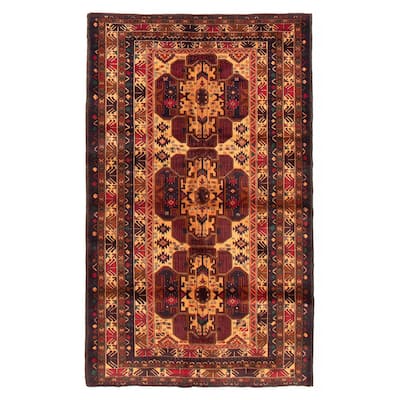 Teimani Beige Rug 3'9" x 6'4" - 3'9 x 6'4