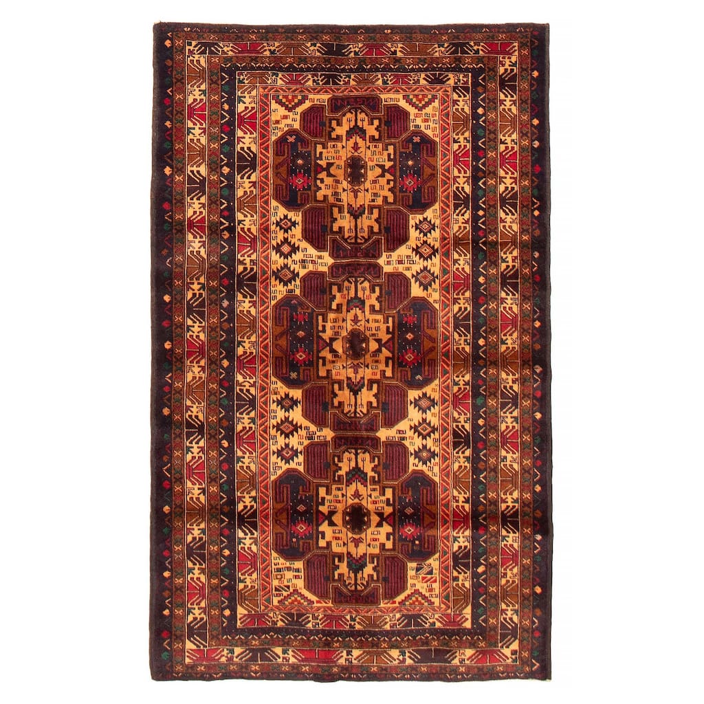 Teimani Beige Rug 3'9" x 6'4" - 3'9 x 6'4