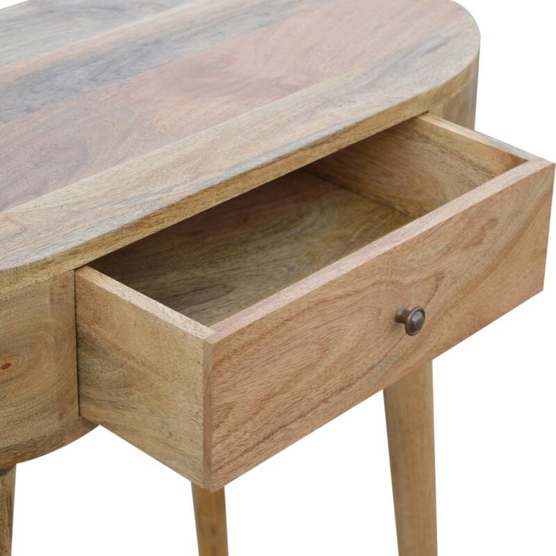 Nightstand with Storage Drawer & Solid Wood Tabletop,For Bedroom, Living Room