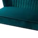HULALA HOME Monica Modern Velvet Tufted Loveseat with Metal Legs