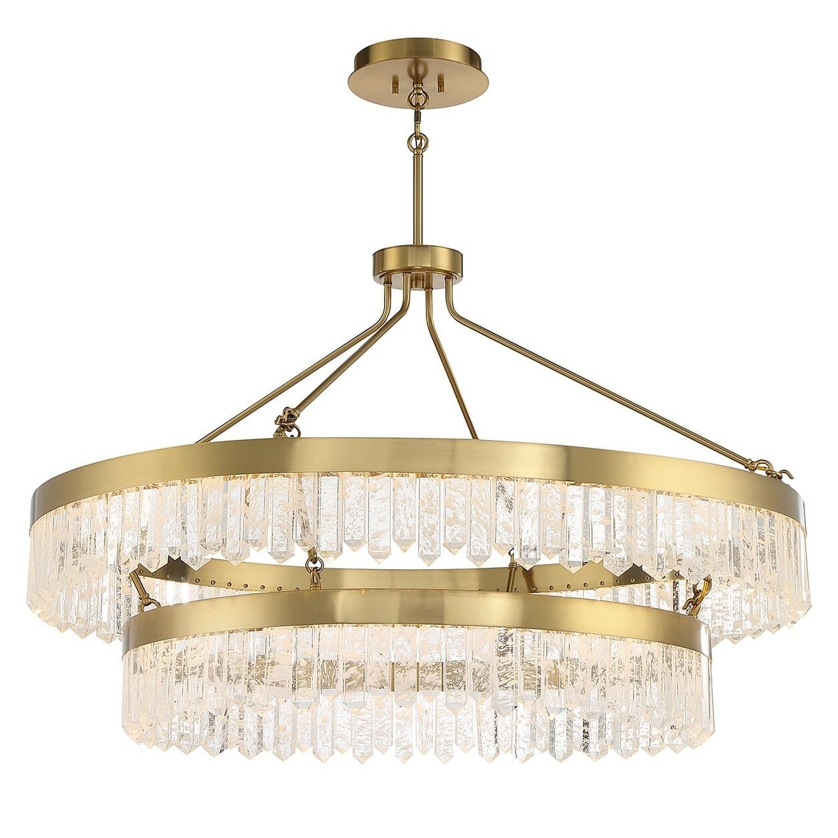 Warm Brass LED Pendant from the Landon Collection