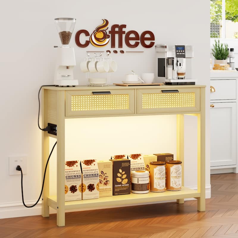 39.37"console Table With Light