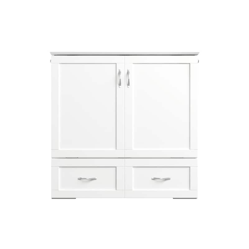 Hamilton Murphy Bed Chest with Mattress and Storage Drawer