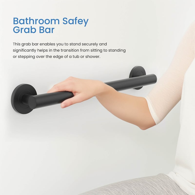 12-Inch Stainless Steel Bathroom Safety Grab Bar