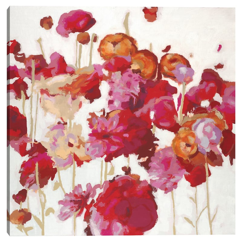 Red Floral Dream I by Randy Hibberd Canvas Art Print