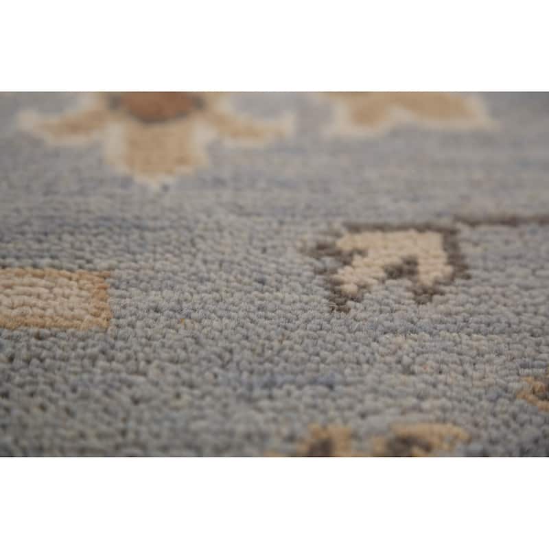 Oushak Indian Area Rug Handmade Wool Carpet - 9'1"x 11'9"