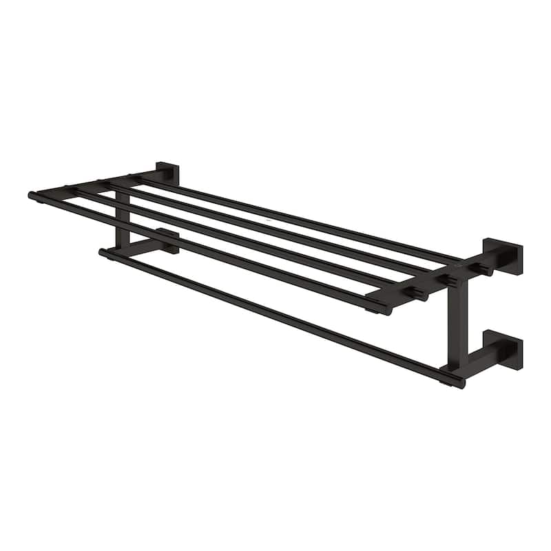 Grohe Essentials Cube 22" Towel Rack with Integrated Towel Bar
