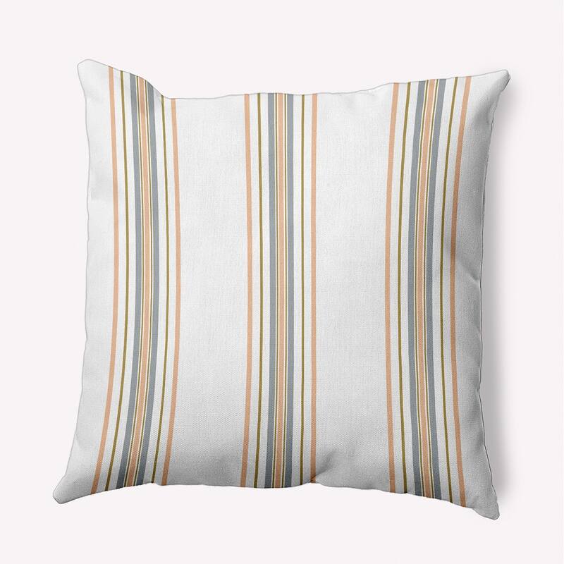 Smart Stripes Indoor/Outdoor Throw Pillow - Peach - 20" x 20"