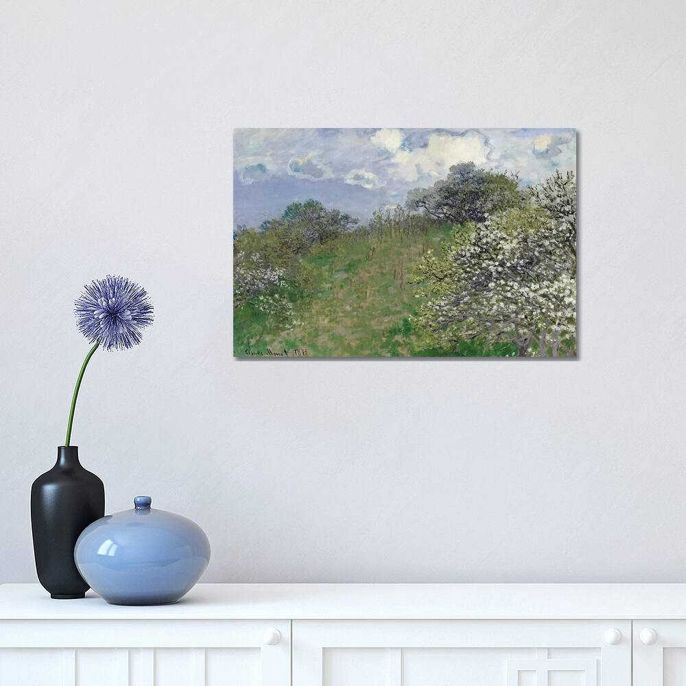 iCanvas "Spring, 1875" by Claude Monet Canvas Print
