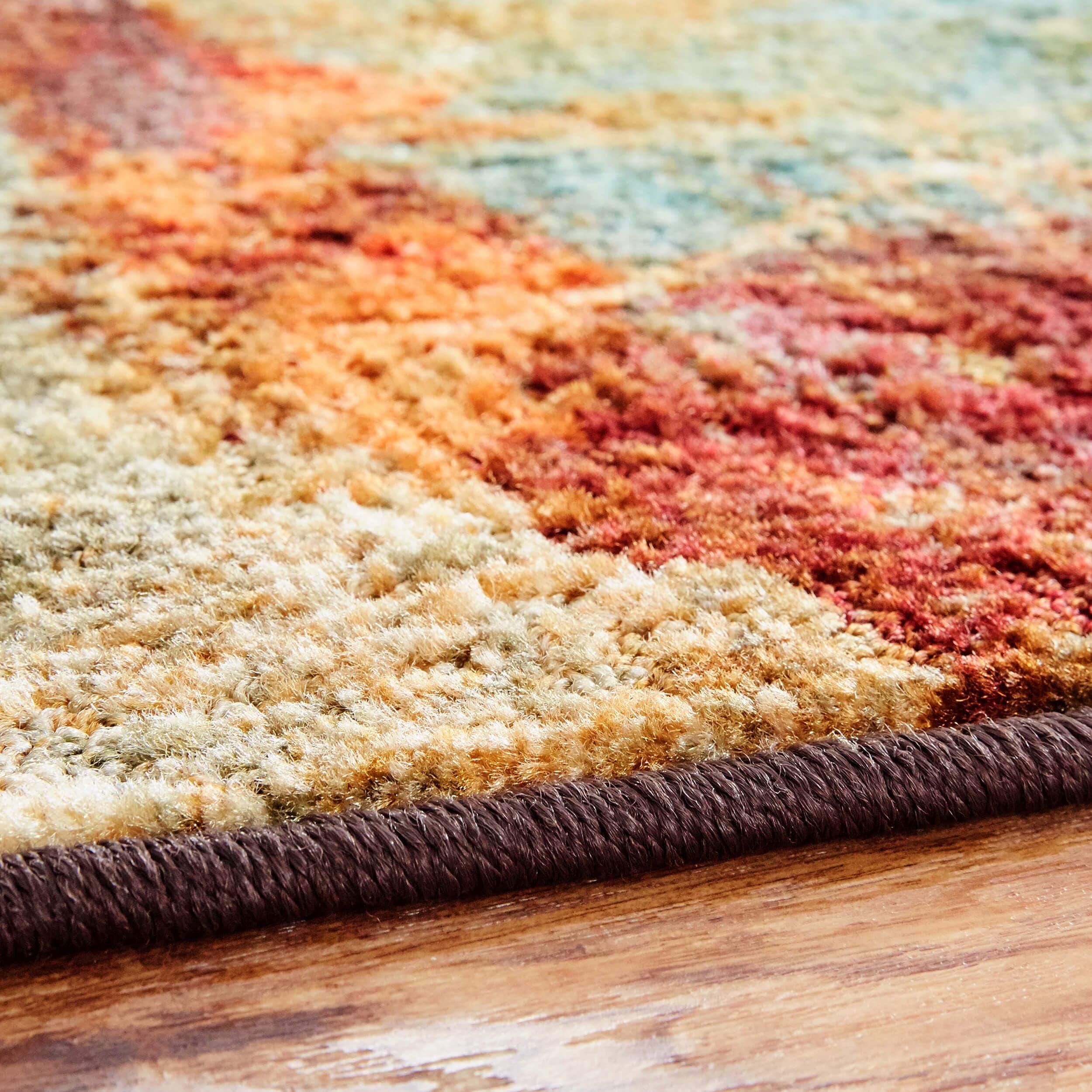Mohawk Home Aqua Fusion Abstract Modern Area Rug - Overstock