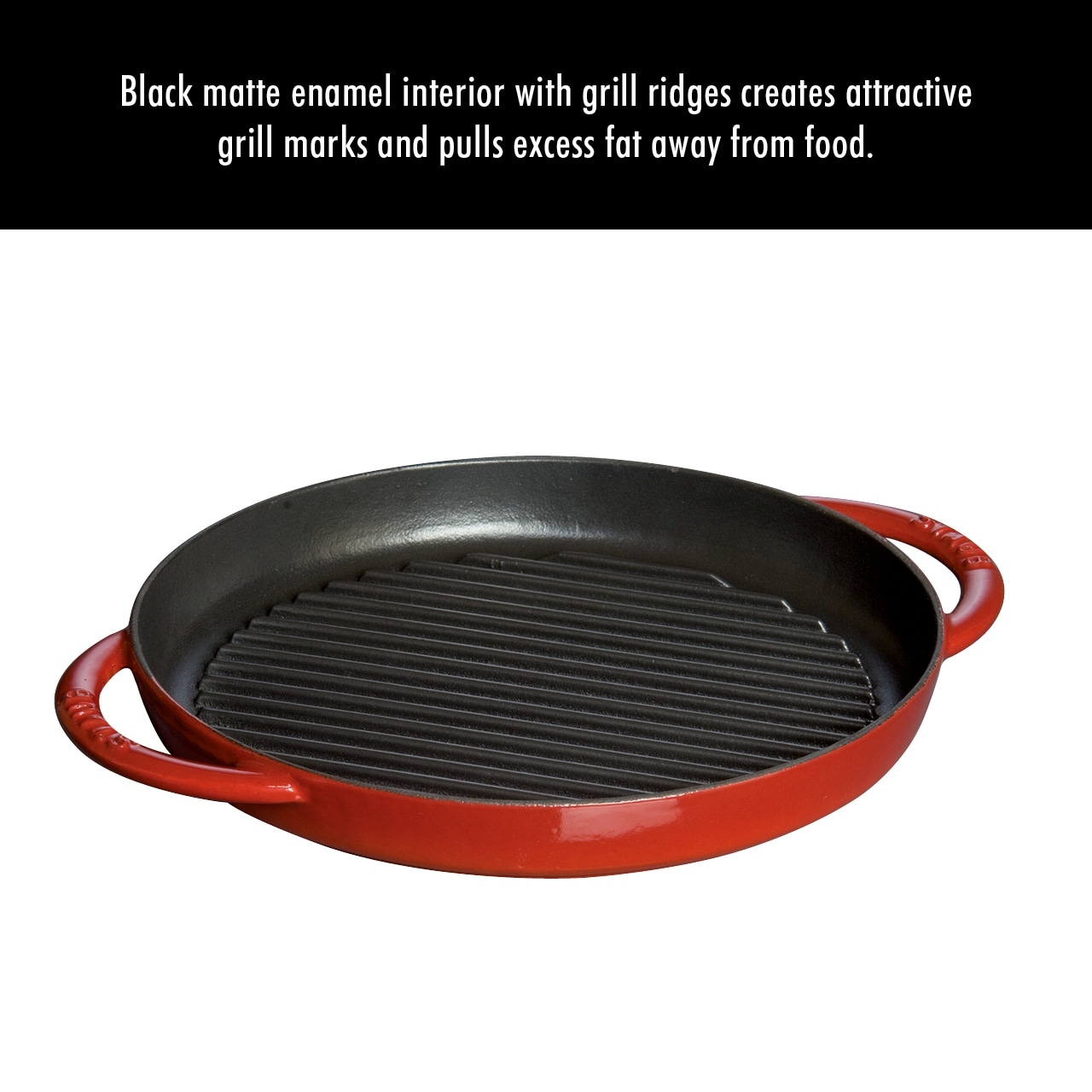 STAUB Cast Iron 10-inch Pure Grill - Bed Bath & Beyond - 14291542