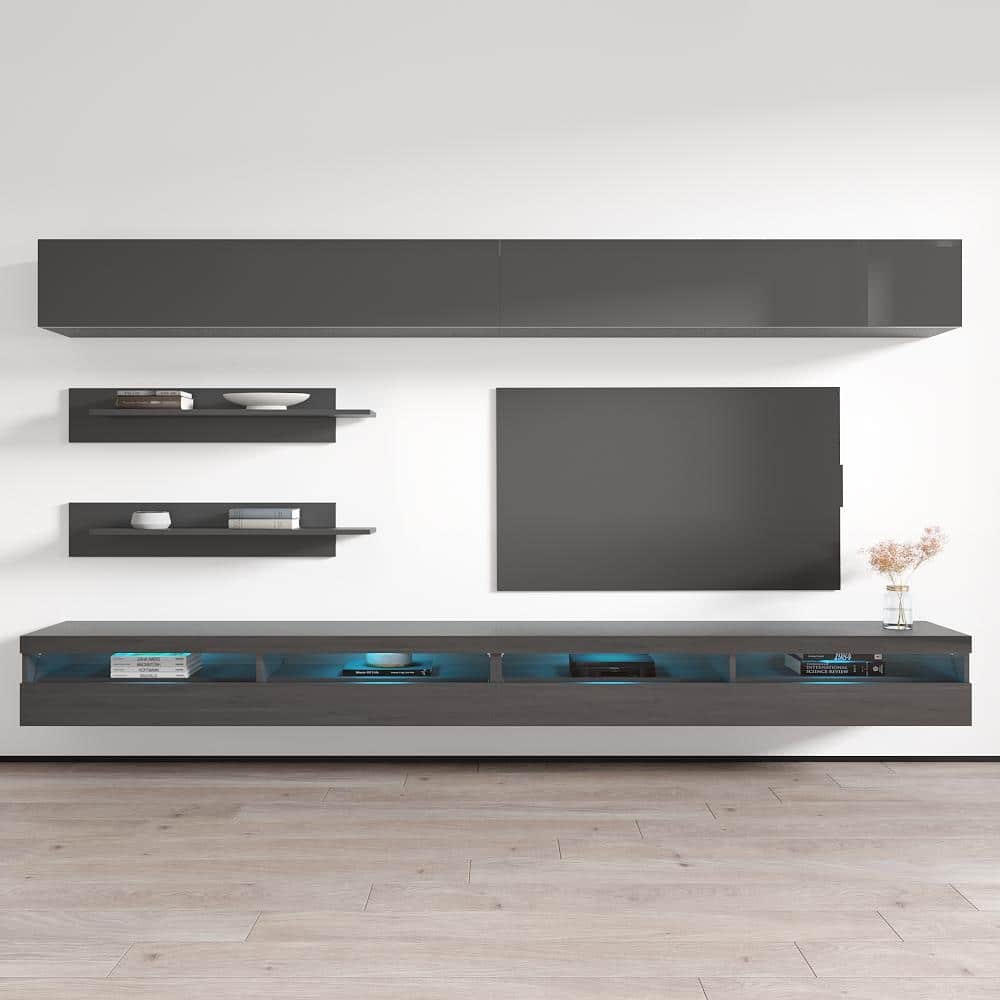 Fly I 35TV Wall Mounted Floating Modern Entertainment Center