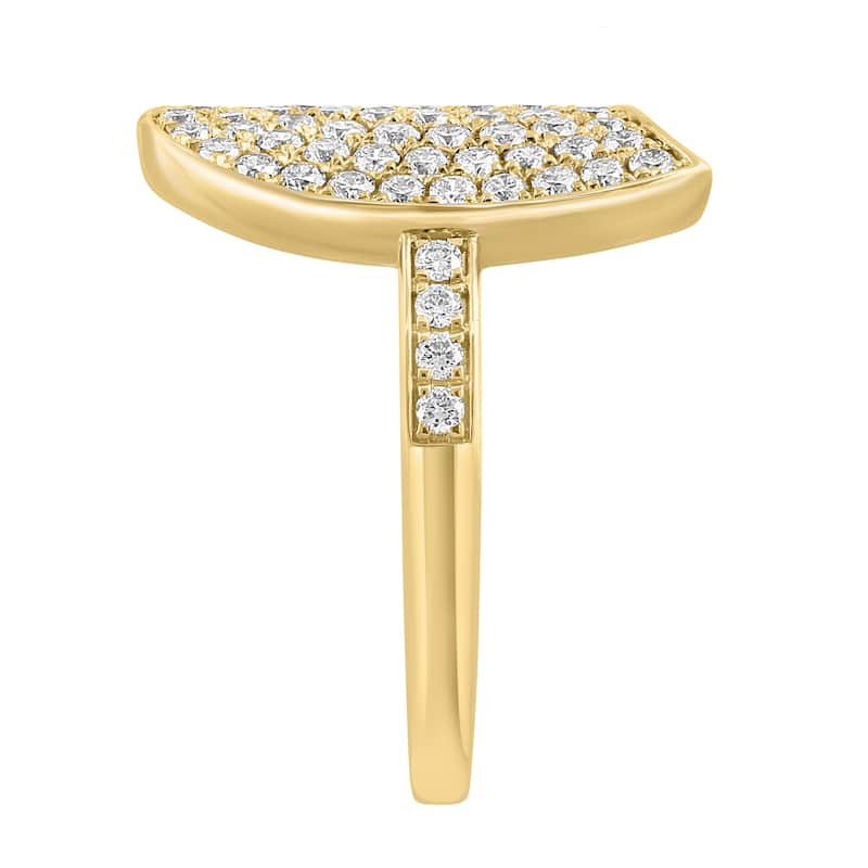 Effy Women's 14K Yellow Gold Heart Diamond Ring