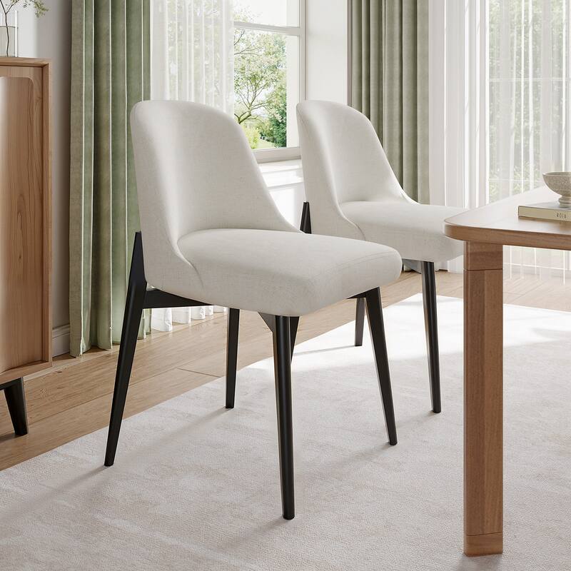 Dining Chairs Kitchen Chairs with Wood Legs Set of 4