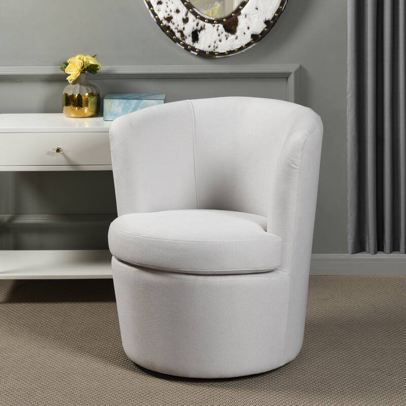 StyleCraft Barrel Swivel Accent Chair