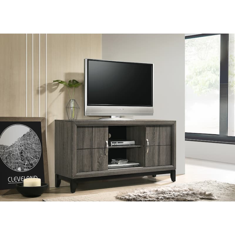 Aglae Gray Panel Bed