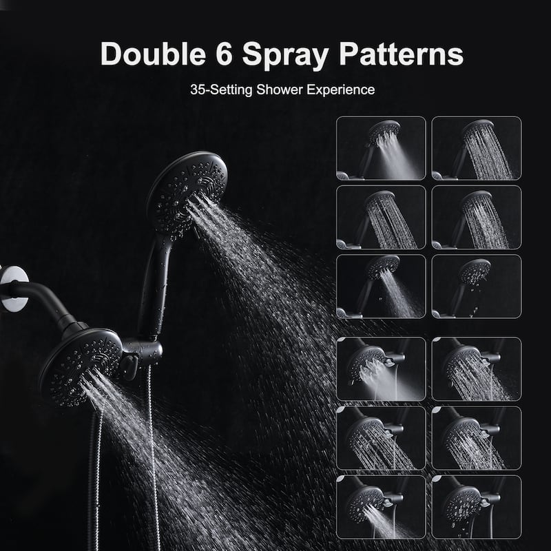 YASINU Shower System with Handheld Showerhead & Rain Shower Combo Set