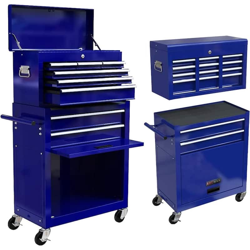 8 Drawers Rolling Tool Chest Storage Cabinet Lockable Tool Box - On Sale -  Bed Bath & Beyond - 37186906