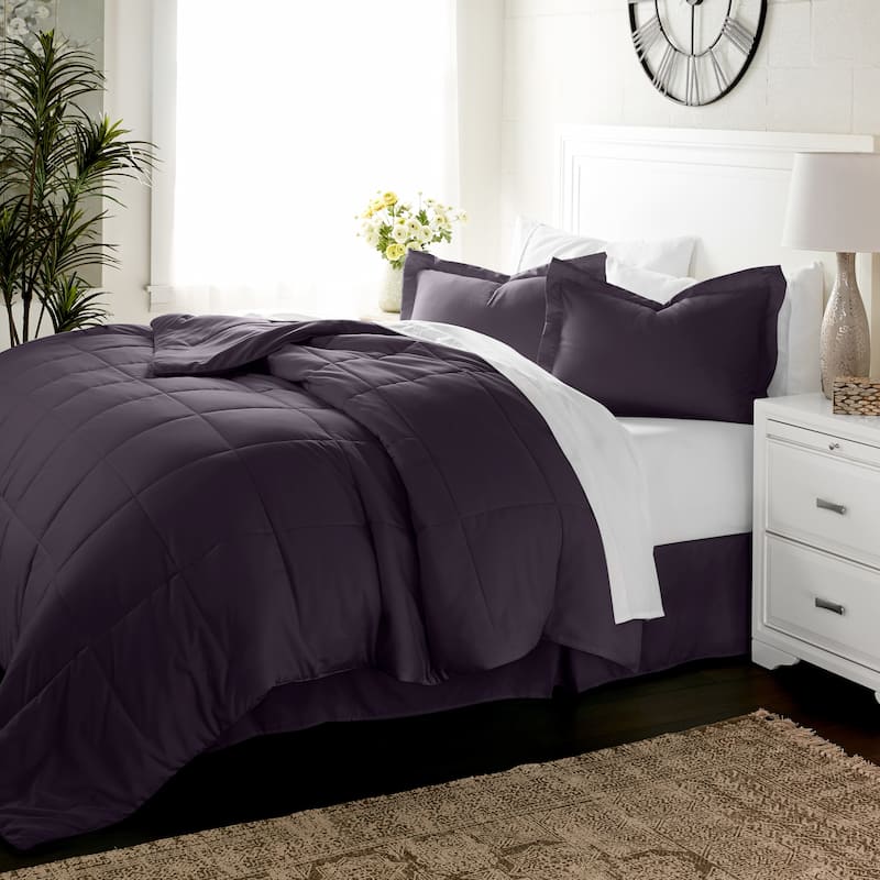 Luxury 8-piece Bed in a Bag Set by Becky Cameron - Blackberry - King