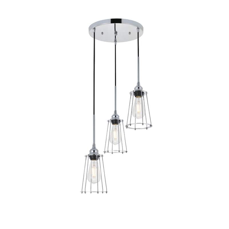 Auspice 3 light chrome Pendant