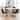 Roundhill Innes 5-Piece Round Dining Set, Trestle Table with 4 Chairs