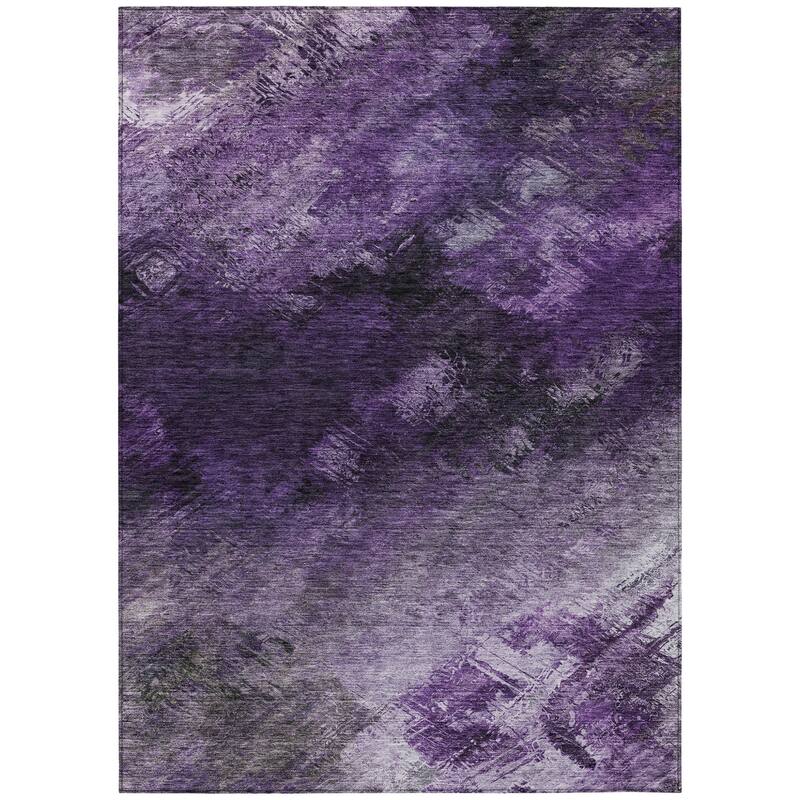 HomeRoots Abstract Transitional Rectangle Outdoor Rug