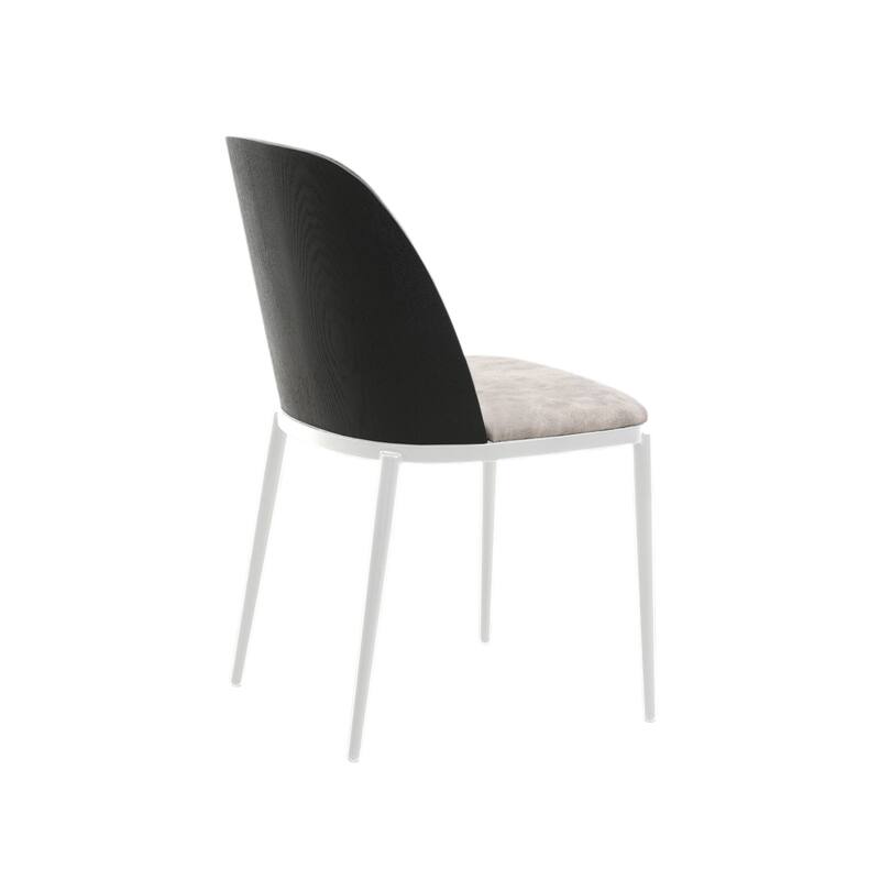 7-Piece Dining Set in White Steel Tule Collection by LeisureMod