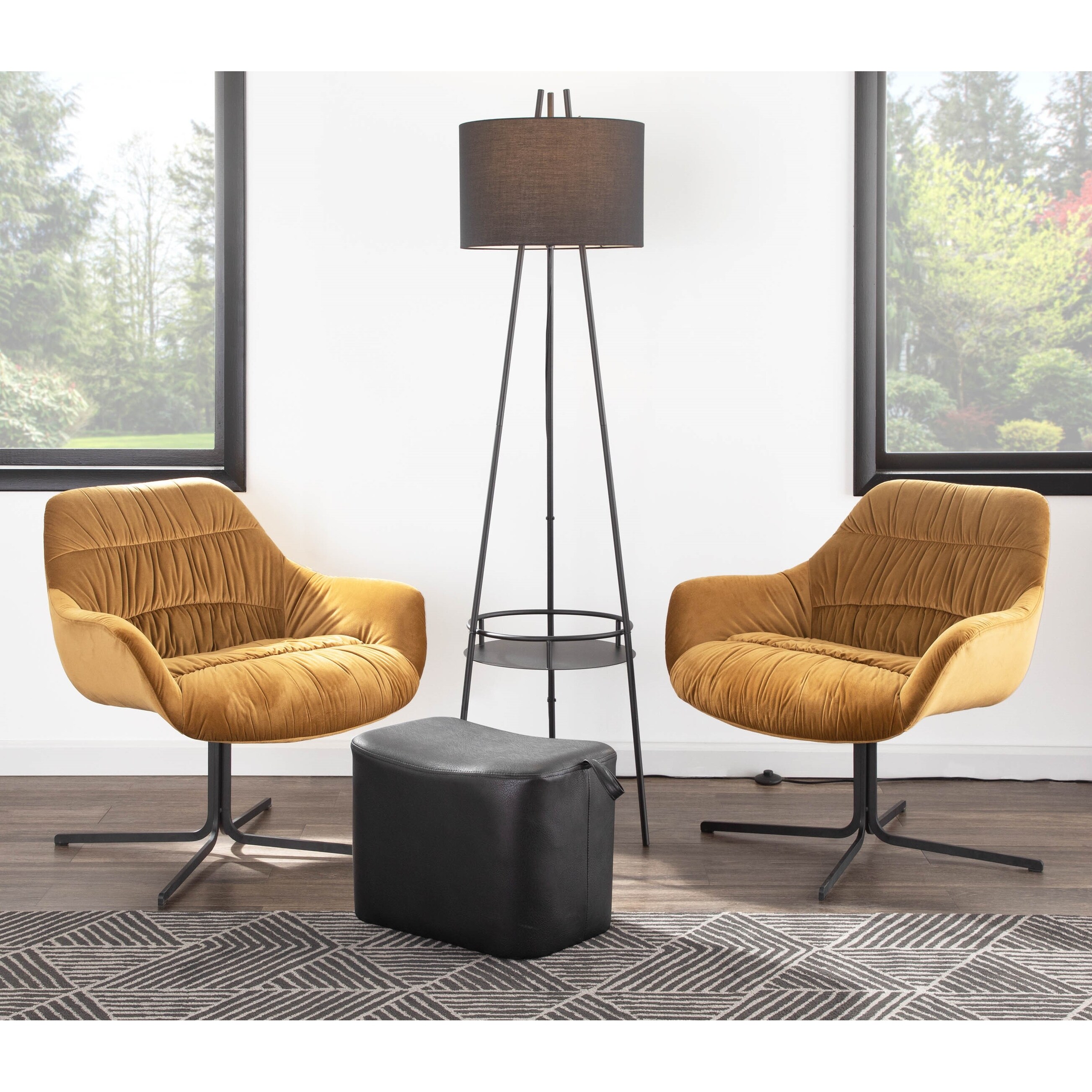 Carson Carrington Wayne Swivel Lounge Chair - Picture 7 of 14