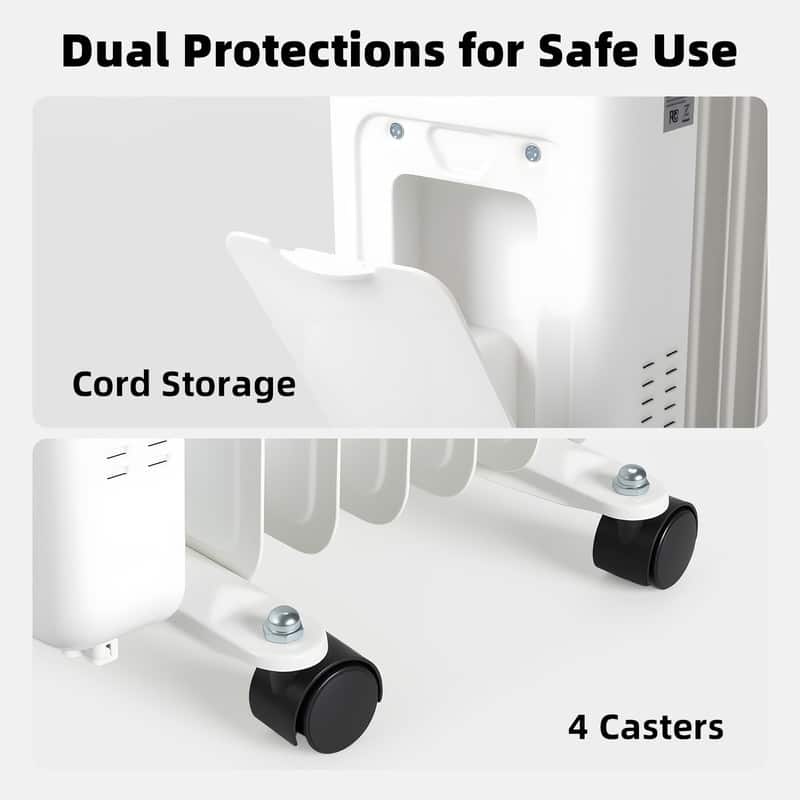 1500-Watt Smart Oil Filled Radiator Heater with WiFi