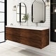 72 inch Wall-Mounted Bathroom Vanity Set with Integrated Resin Sink - Bed Bath & Beyond - 39887971