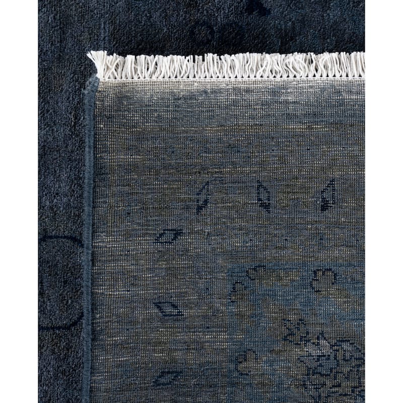 Overdyed One-of-a-Kind Hand-Knotted Area Rug - Black - 8' 1" x 10' 3"