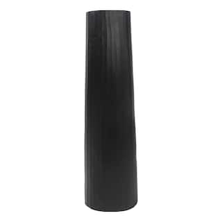 Sagebrook Home Aluminum Textured with Matte Black Finish Vase