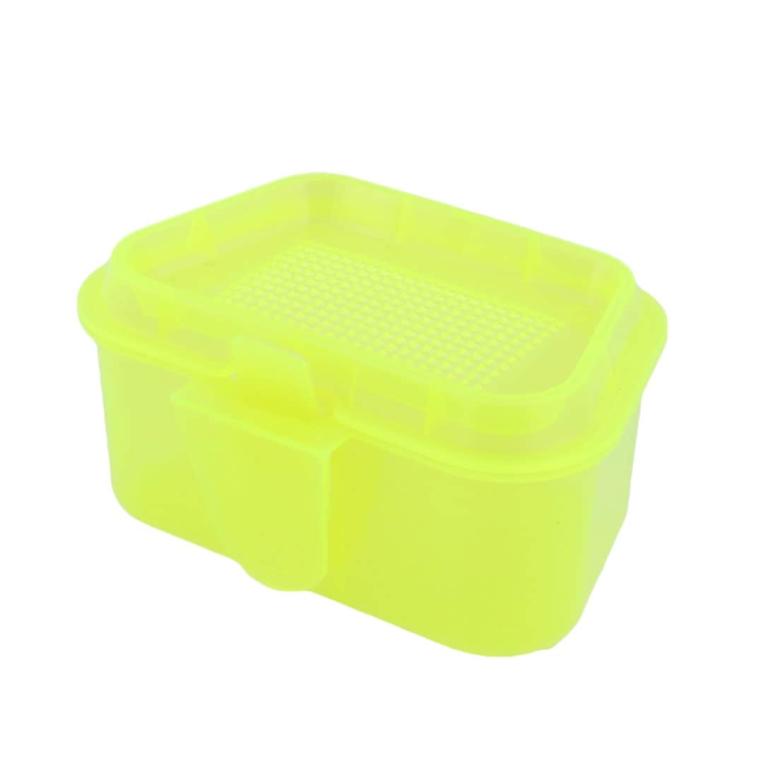 Outdoor Plastic Trapezoid Shape Fishing Bait Storage Case Container Box  Yellow - Bed Bath & Beyond - 17627160