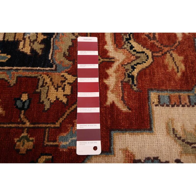 ECARPETGALLERY Hand-knotted Jules Sultane Dark Copper Wool Rug - 7'11 x 10'0