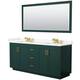 Option Green / Giotto Quartz Top / Brushed Gold Hardware